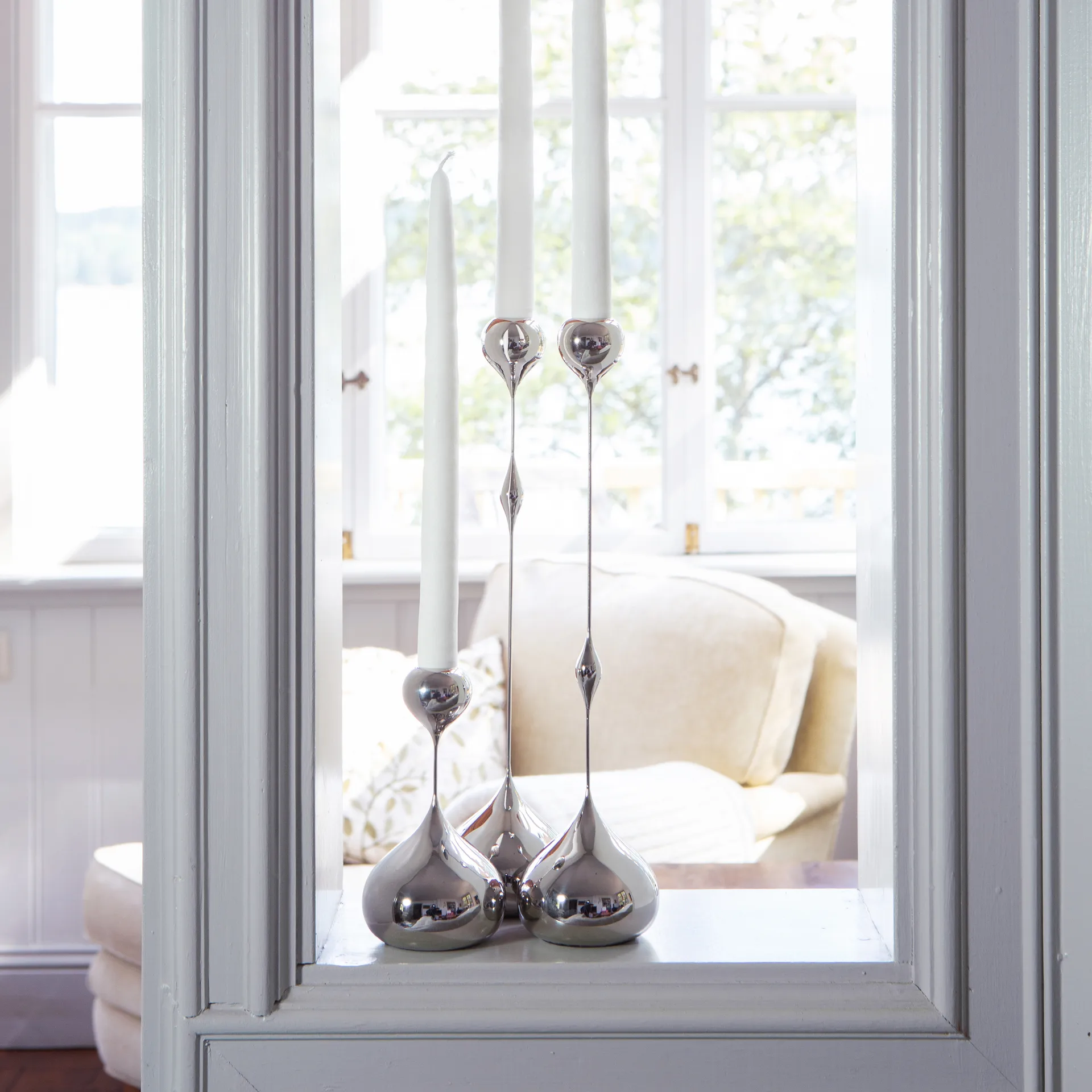 Tender κηροπήγιο ψηλό, Νίκελ KLONG