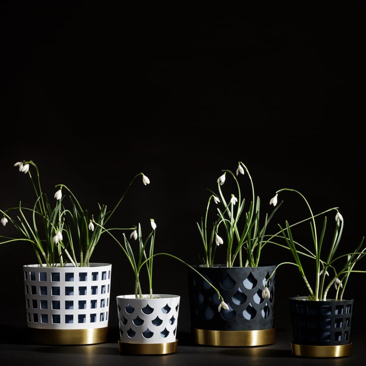 Trio Pot square γλάστρα, Μπεζ, μικρό Ø12 εκατοστά KLONG