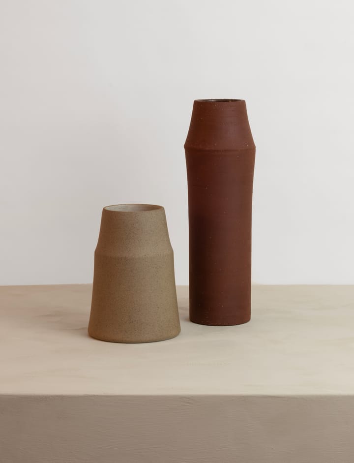 Βάζο Clay 18 cm - Warm sand - Knabstrup Keramik