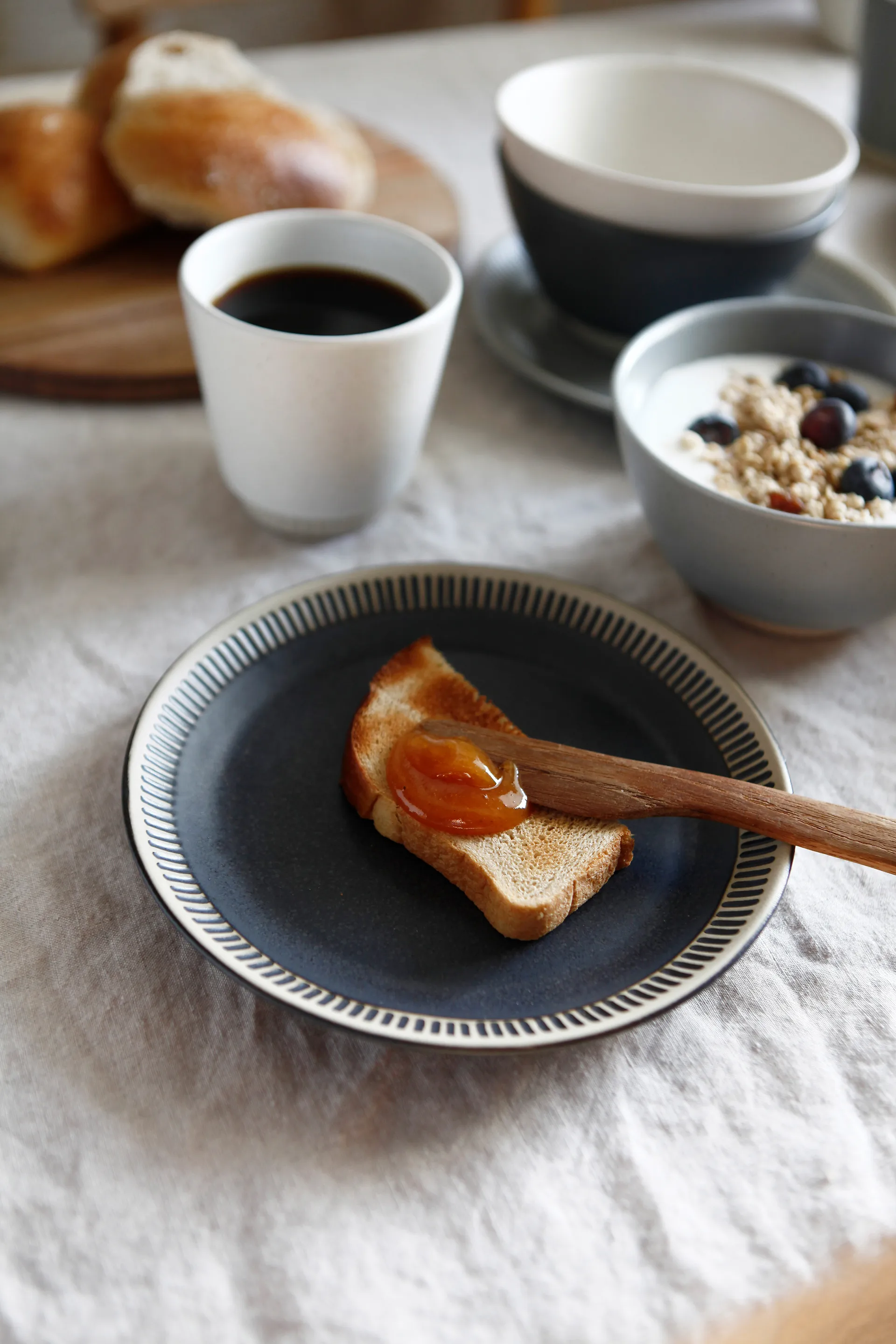 Colorit πιάτο Ø19 cm, Σκούρο γκρι Knabstrup Keramik