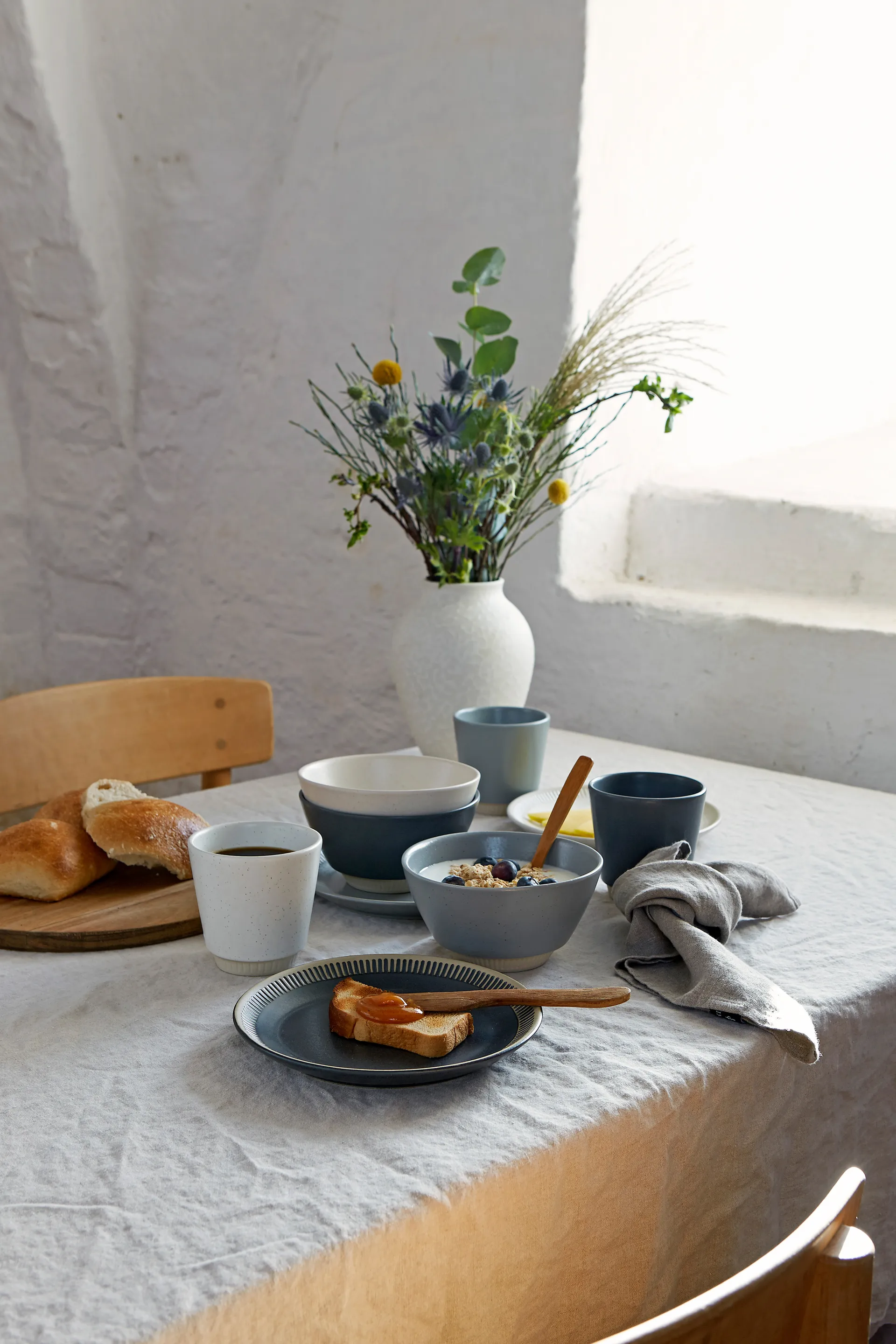 Colorit πιάτο Ø19 cm, Σκούρο γκρι Knabstrup Keramik