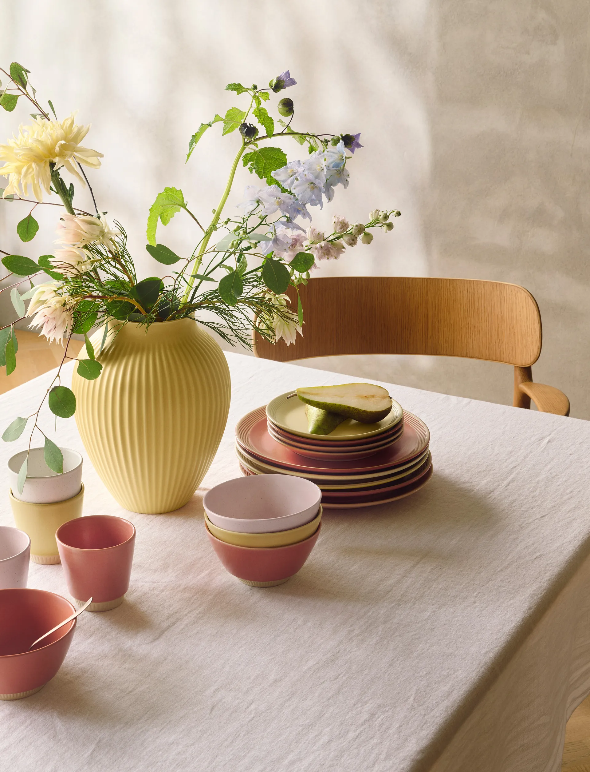 Knabstrup βάζο 12,5 εκ., Yellow Knabstrup Keramik