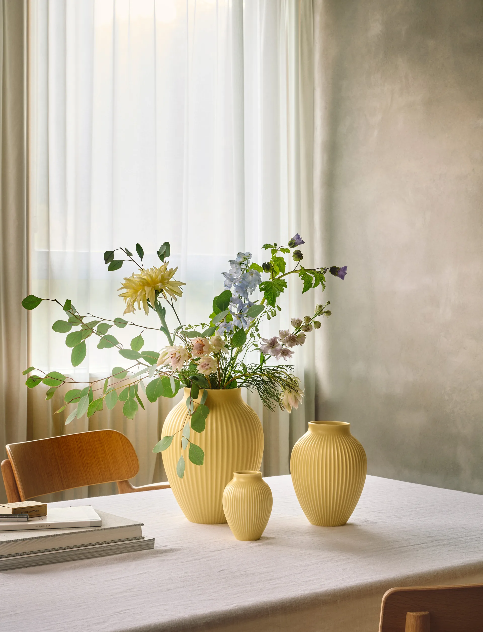 Knabstrup βάζο 12,5 εκ., Yellow Knabstrup Keramik