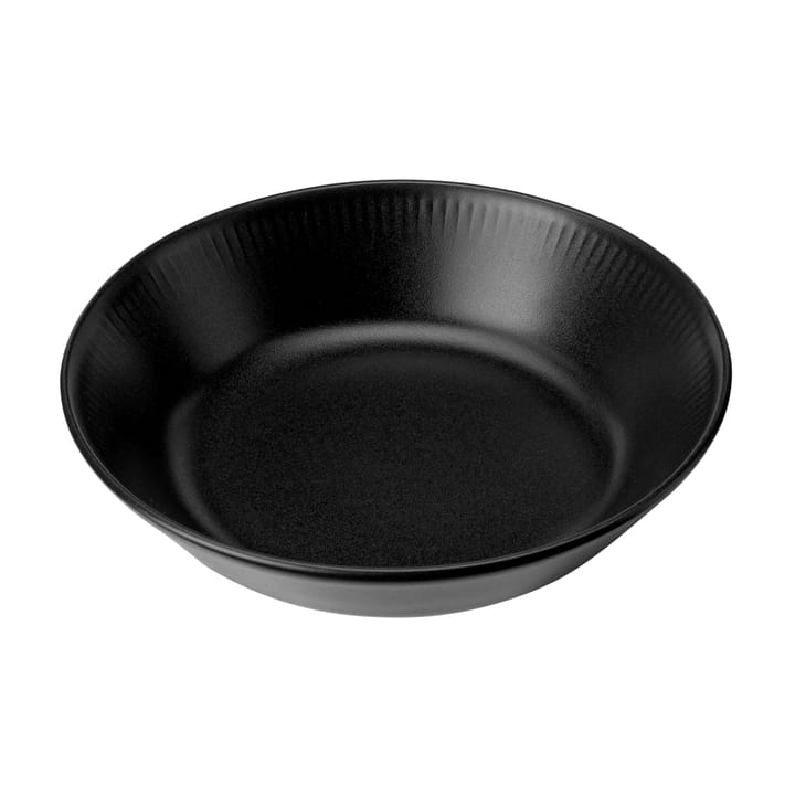 Knabstrup βαθύ πιάτο μαύρο - 18 cm - Knabstrup Keramik