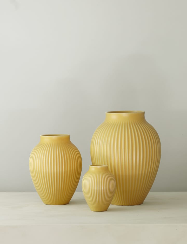 Knabstrup βάζο 20 εκ., Yellow Knabstrup Keramik