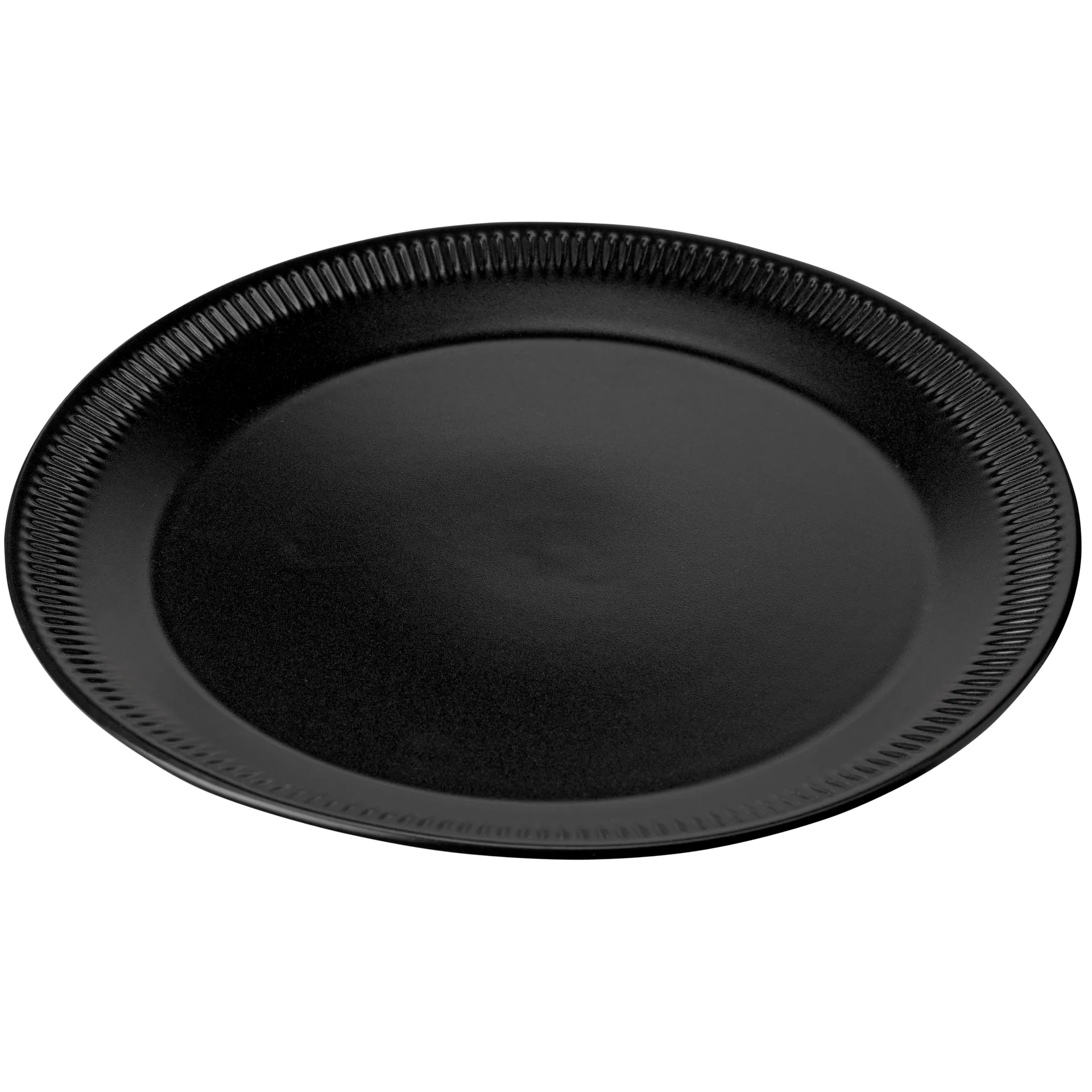 Knabstrup πιάτο δείπνου μαύρο, 27 cm Knabstrup Keramik