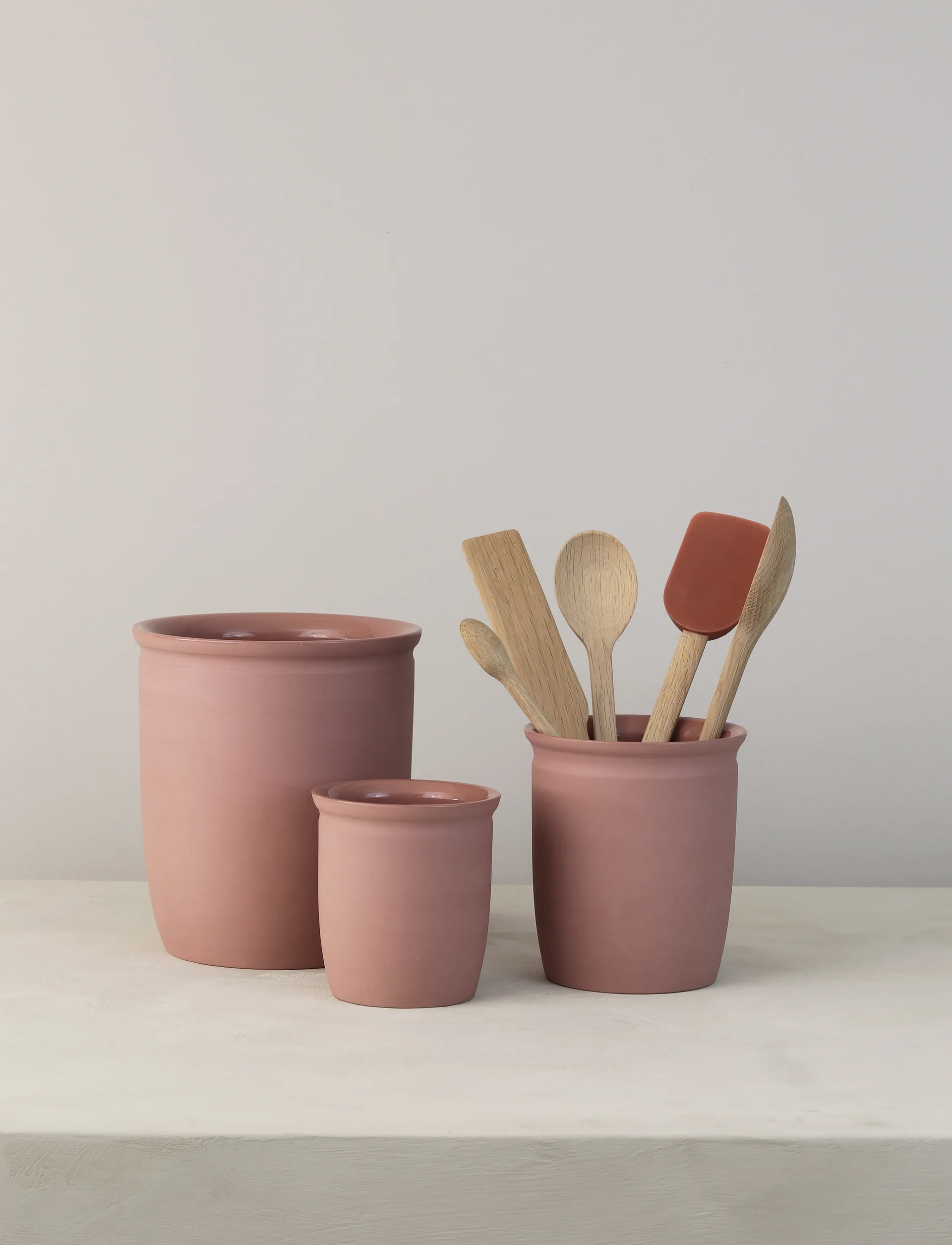 Knabstrup βάζο για μαρμελάδα, Dark rose, 1 L Knabstrup Keramik