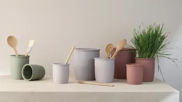 Knabstrup βάζο για μαρμελάδα - Grey, 1 L - Knabstrup Keramik