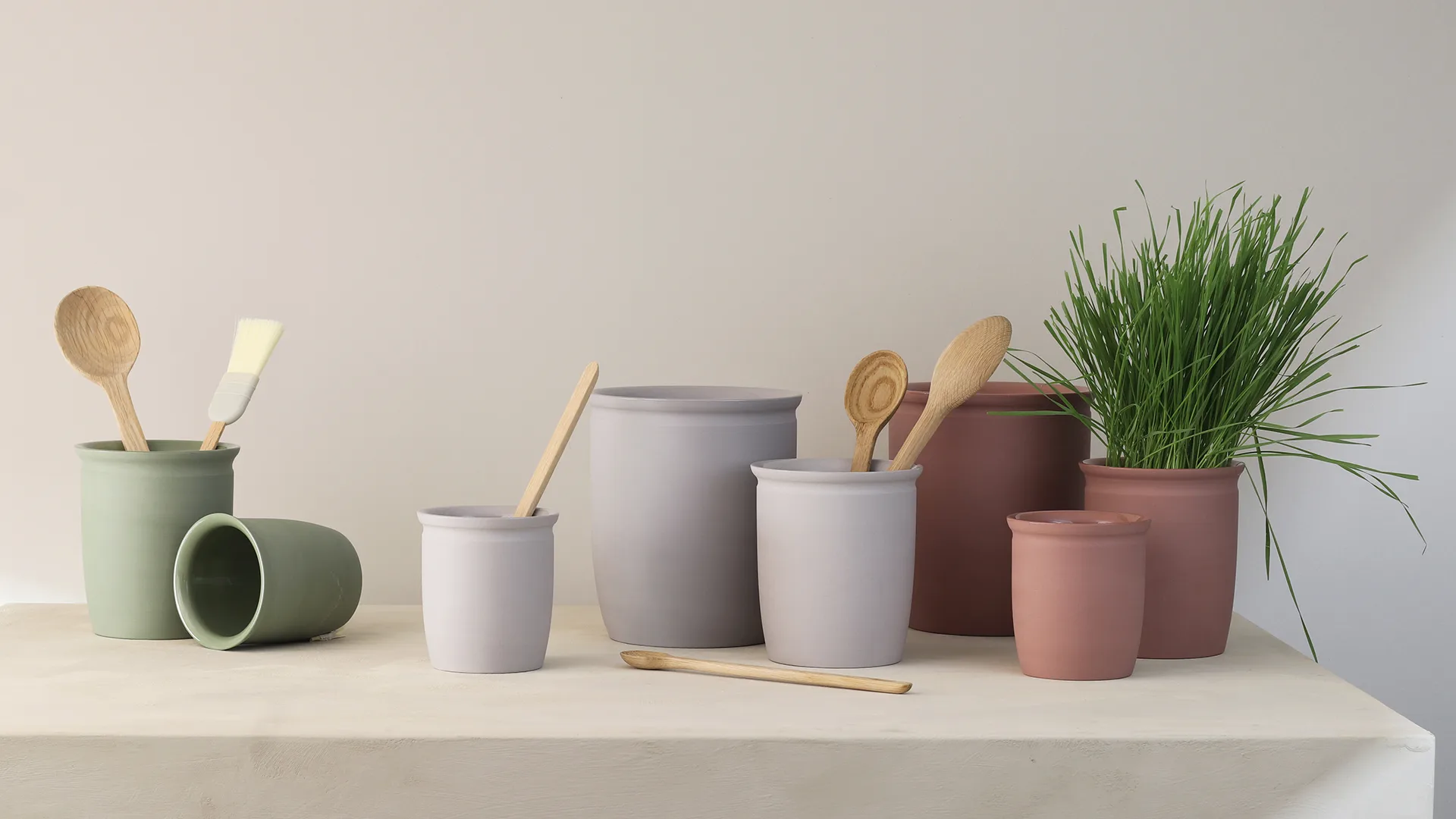 Knabstrup βάζο για μαρμελάδα, Olive, 0,5 L Knabstrup Keramik