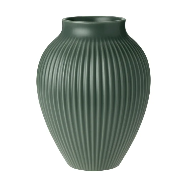 Knabstrup βάζο ripple matt celadon green - 20 εκ. - Knabstrup Keramik