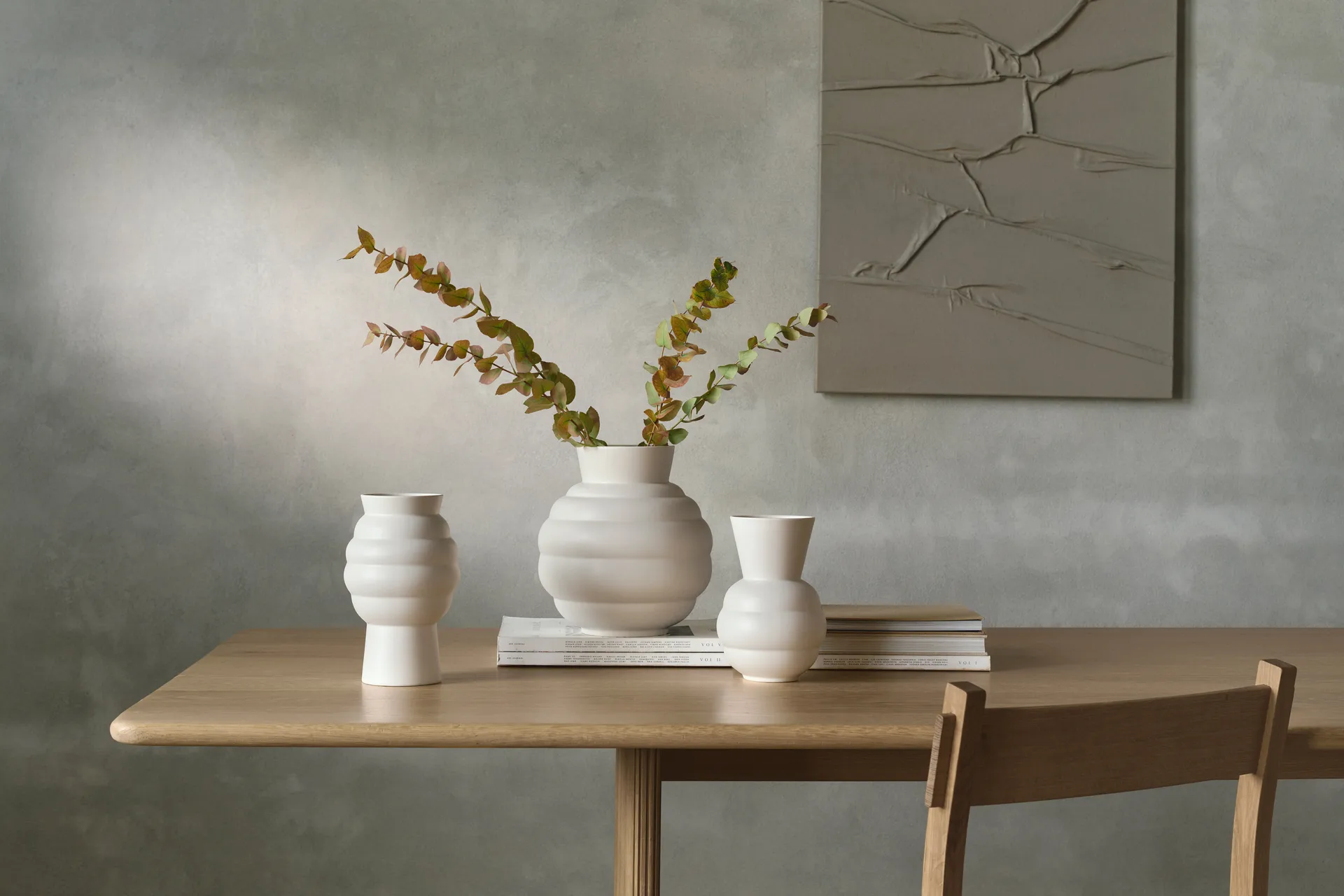 Tortus Archie βάζο No2 23.5 εκ., White Knabstrup Keramik