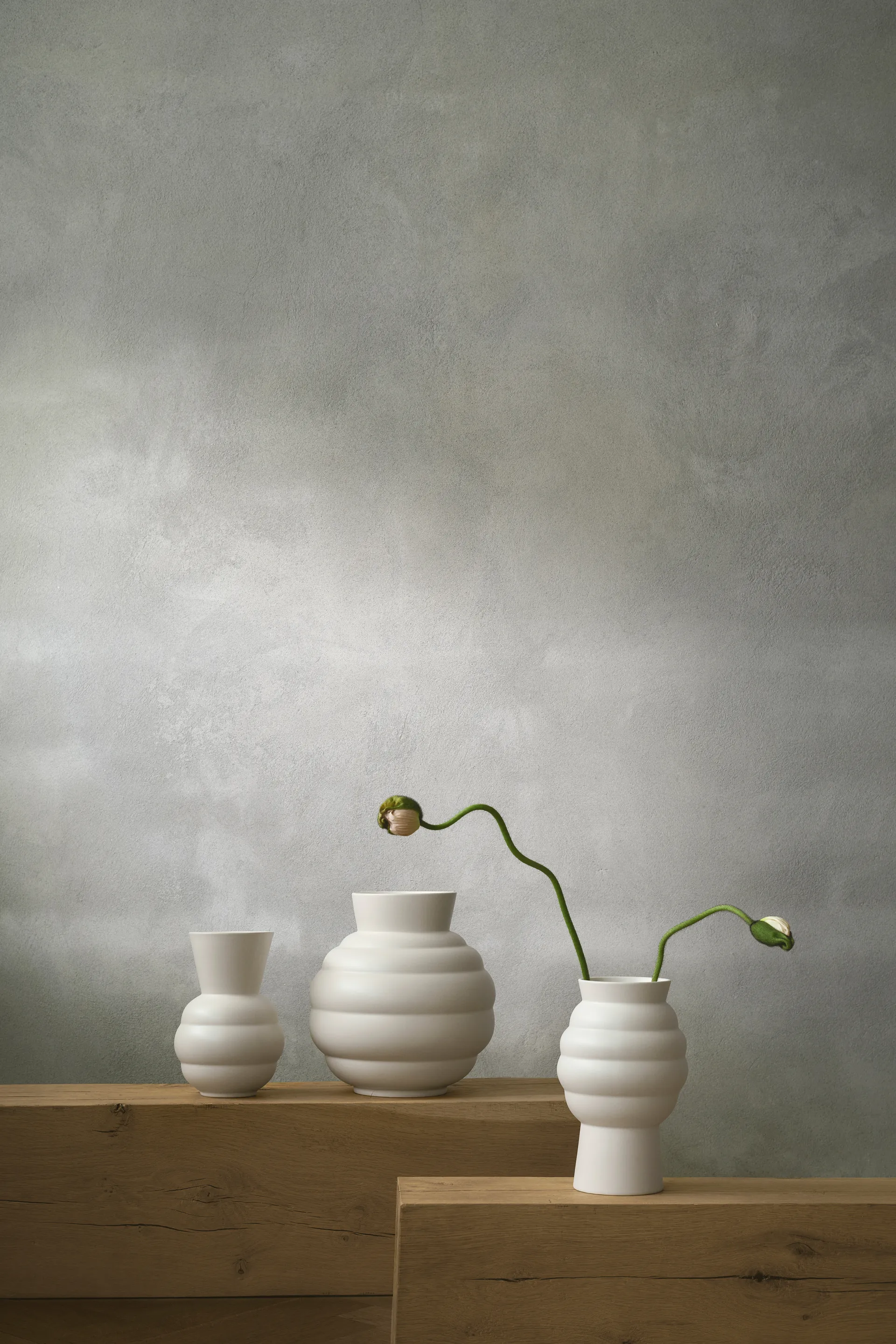 Tortus Archie βάζο No2 23.5 εκ., White Knabstrup Keramik