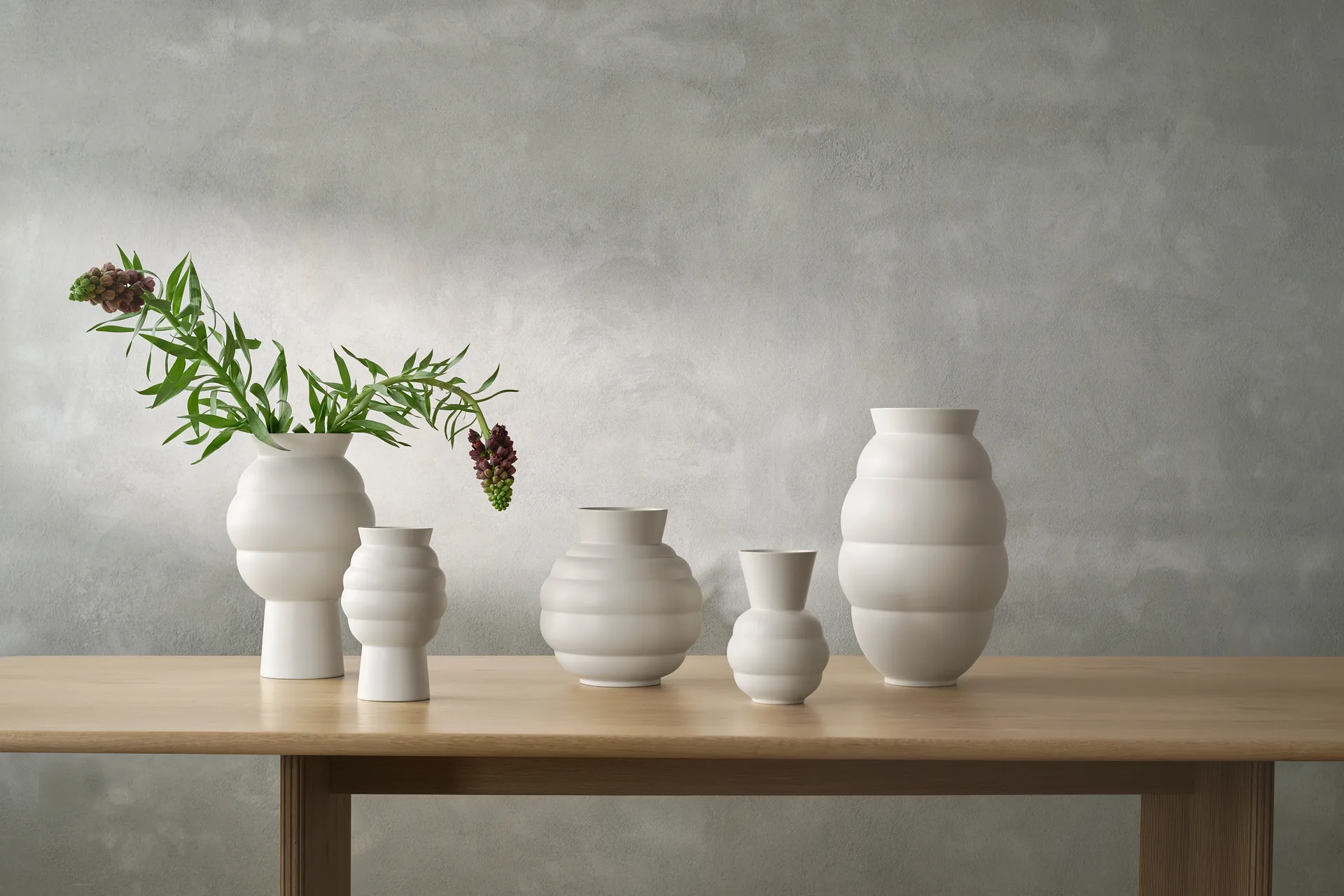 Tortus Archie βάζο No3 26.5 εκ., White Knabstrup Keramik