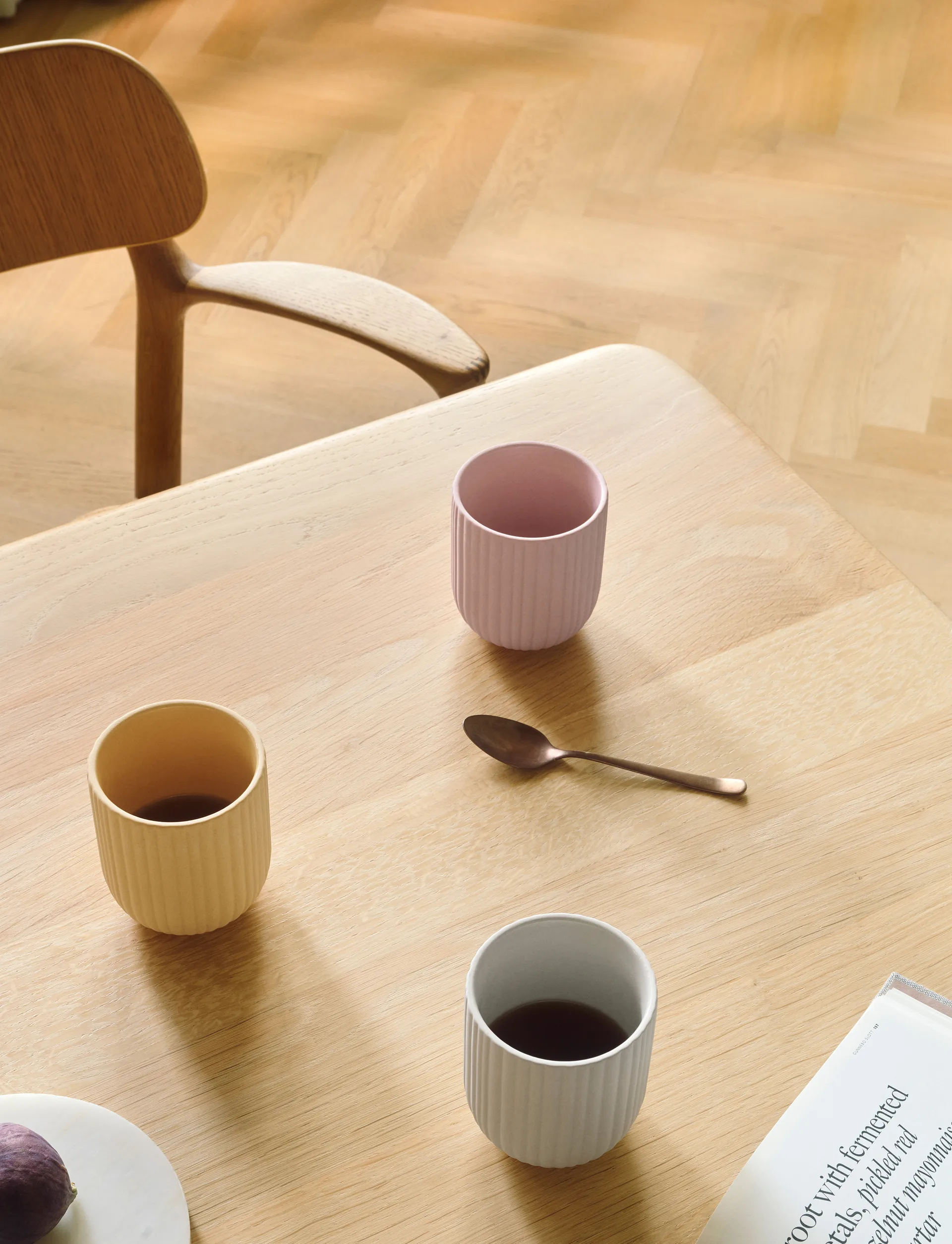 Verda κούπα 25 cl, Soft orange Knabstrup Keramik