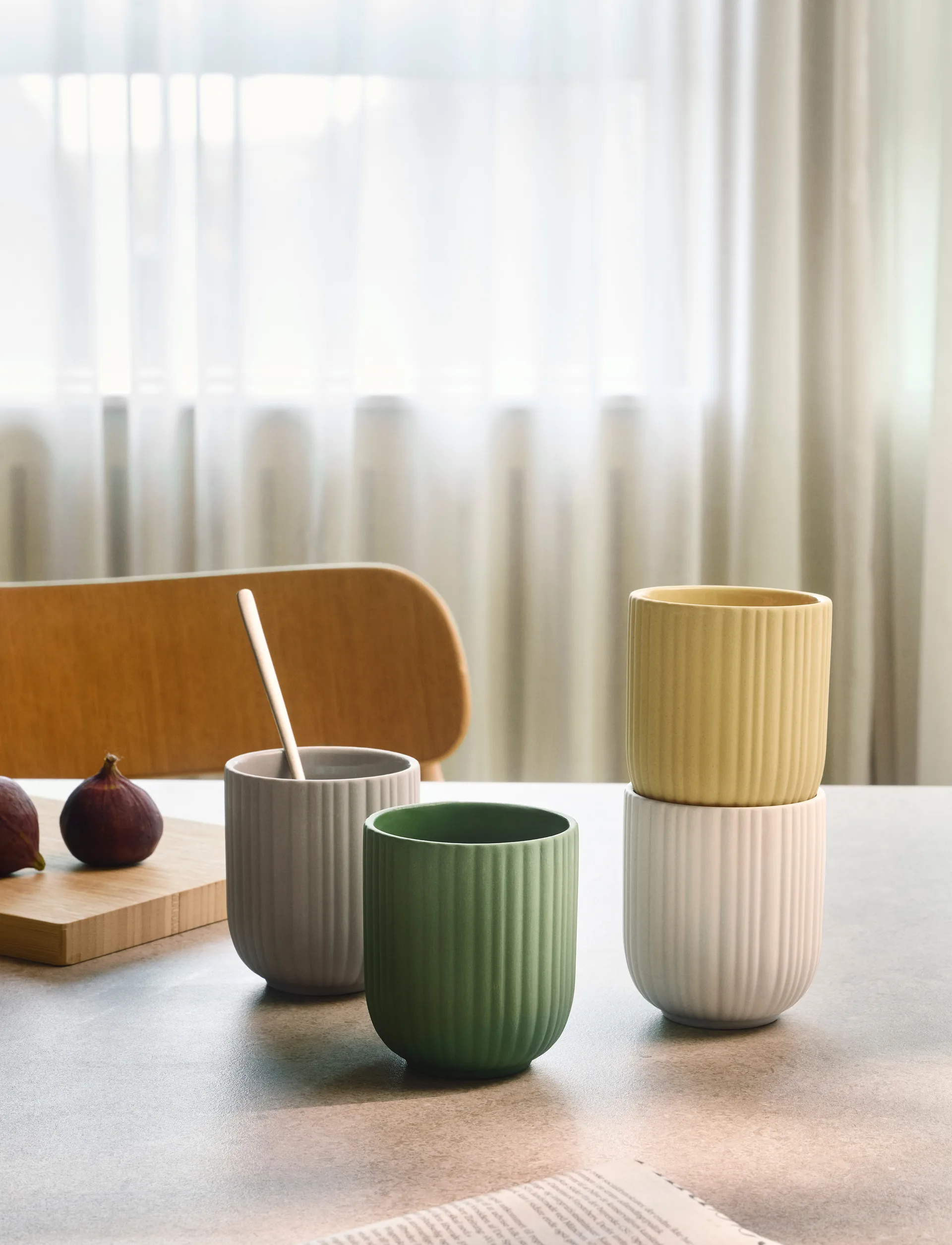 Verda κούπα 25 cl, Soft orange Knabstrup Keramik