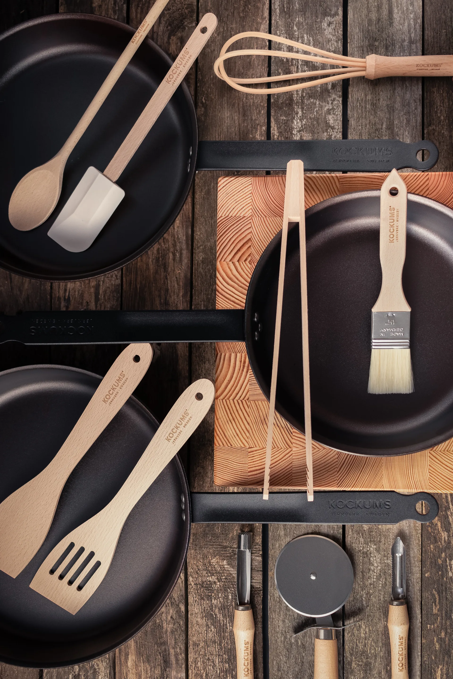 Kockums σπάτουλα για γουόκ 30 cm, Οξιά Kockums Jernverk