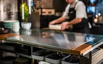 Πάγκος ζαχαροπλαστικής Kockums από ανοξείδωτο ατσάλι - 80x60 εκ. - Kockums Jernverk