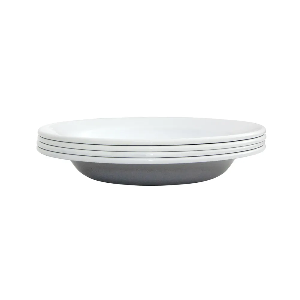 Kockums Paket βαθύ πιάτο Ø 22 cm συσκευασία με 4 τεμ., γκρι του σεφ Kockums Jernverk