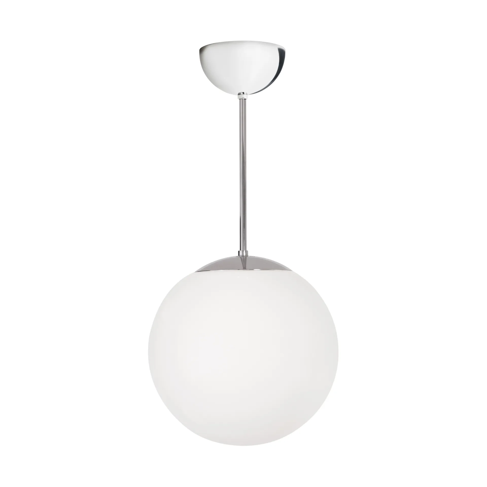 Κρεμαστό φωτιστικό Funkis Glob, White-chrome Ø20 cm Konsthantverk