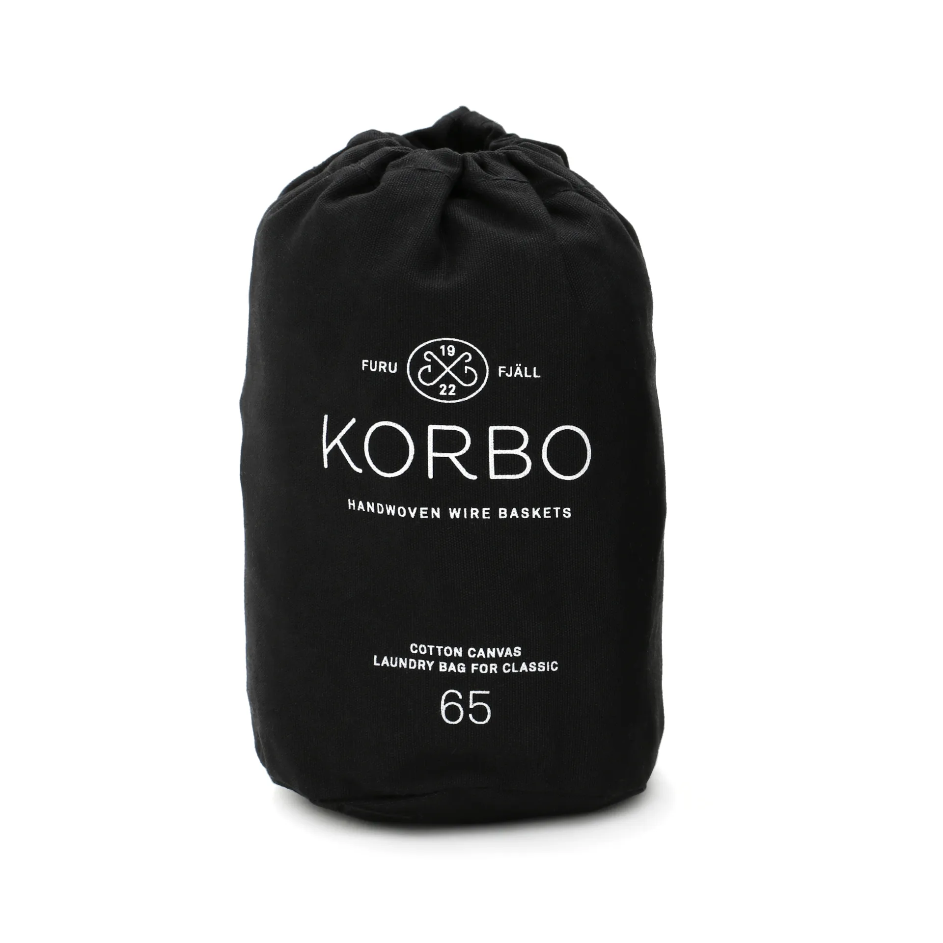 Korbo κάδος για άπλυτα ρούχα, μαύρο 65 l KORBO