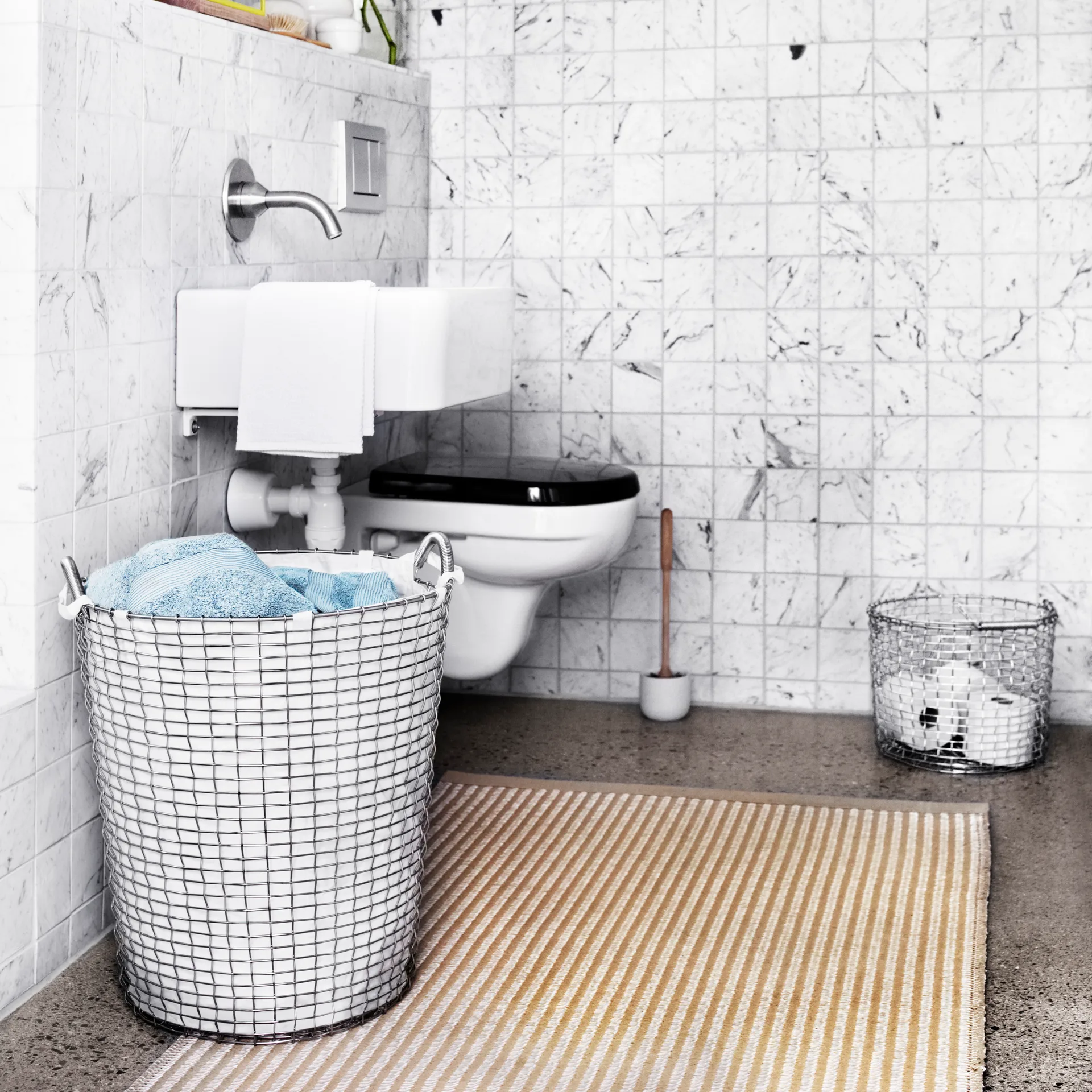 Korbo κάδος για άπλυτα ρούχα, λευκό 65 λίτρων KORBO