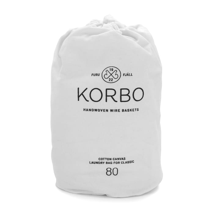 Korbo κάδος για άπλυτα ρούχα, λευκό 80 λίτρων KORBO