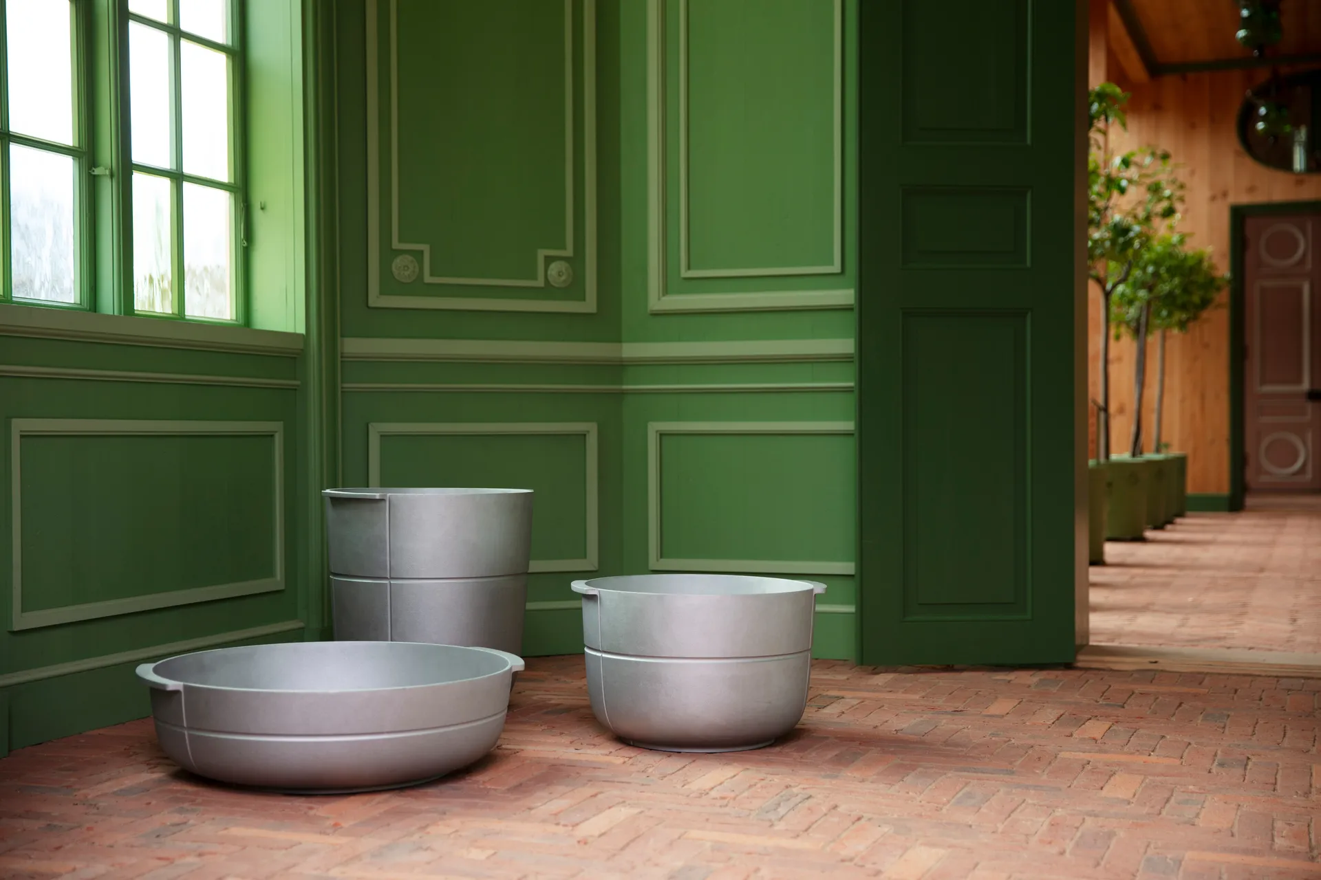 Γλάστρα Linea Νο 3 φαρδιά, Αλουμίνιο KORBO