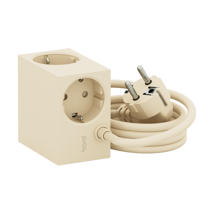 Cuboid πολύπριζο 2 μ - Pearled Ivory - Kord