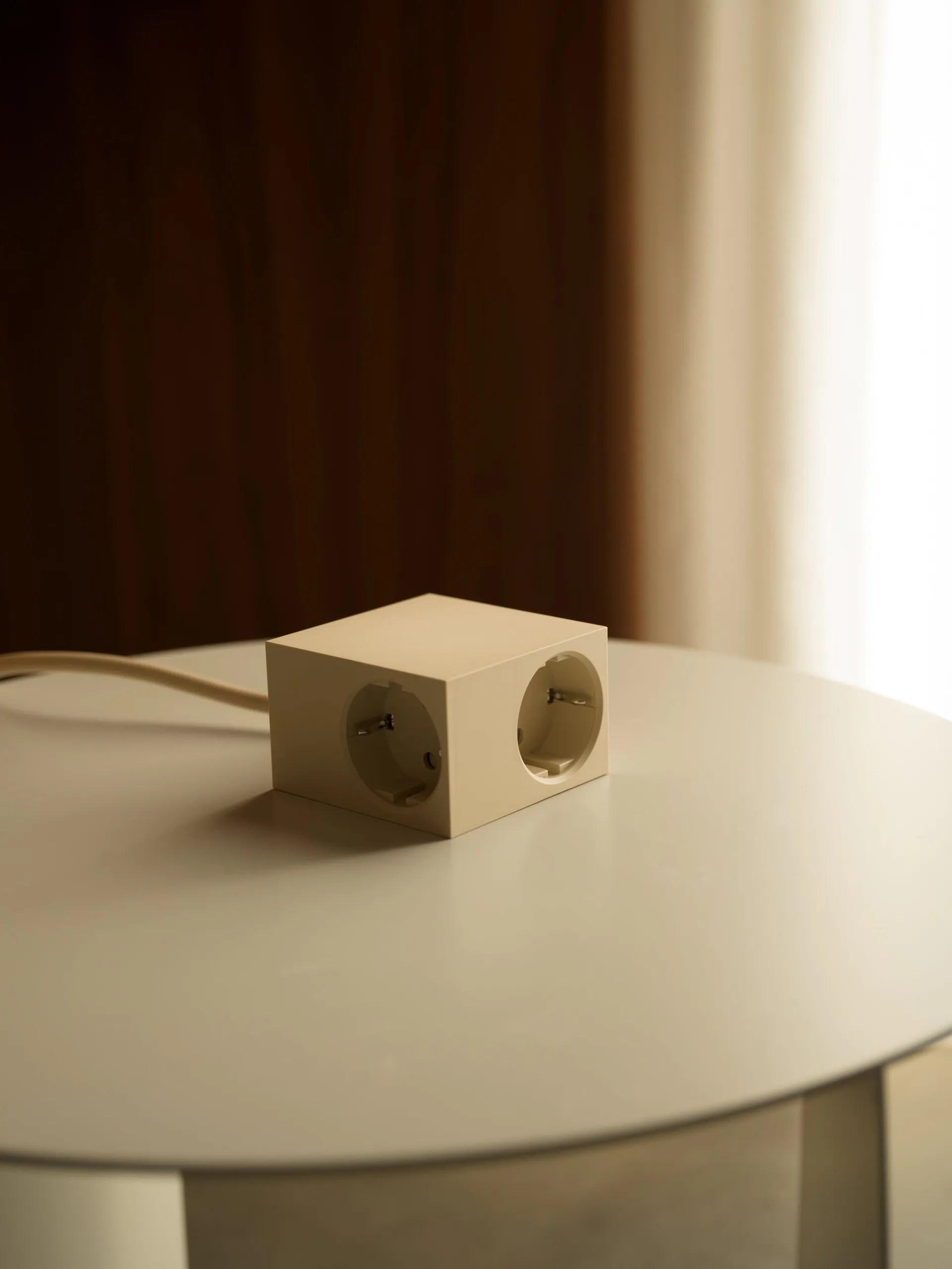 Cuboid πολύπριζο 2 μ, Pearled Ivory Kord