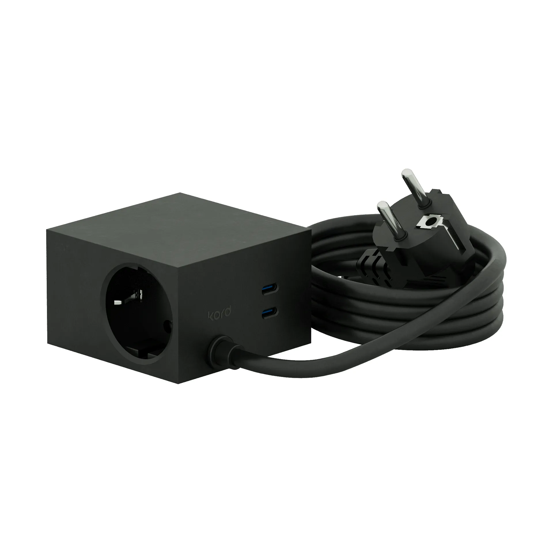 Cuboid+ πολύπριζο USB-C 30W 2 μ, Black Kord