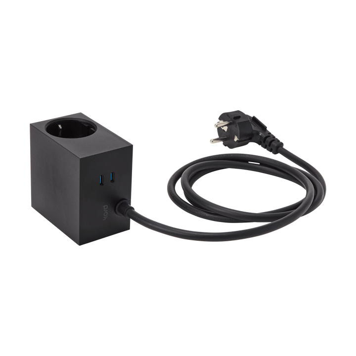 Cuboid+ πολύπριζο USB-C 30W 2 μ, Black Kord