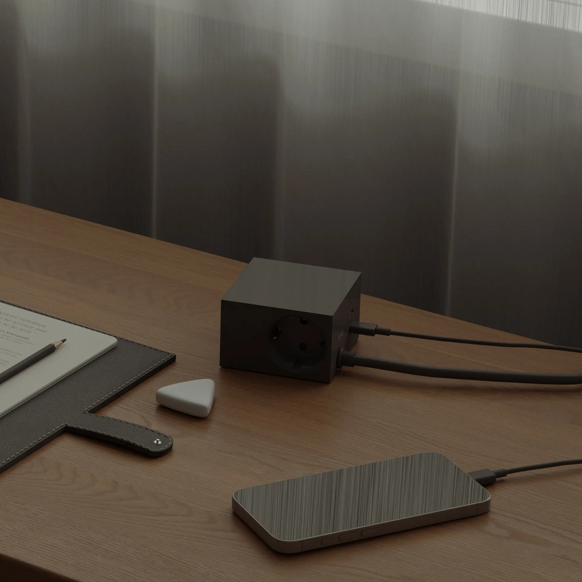 Cuboid+ πολύπριζο USB-C 30W 2 μ, Black Kord