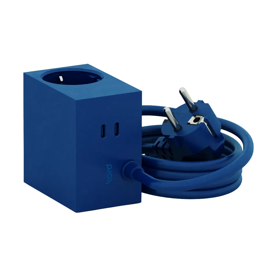 Cuboid+ πολύπριζο USB-C 30W 2 μ, Catalina Blue Kord