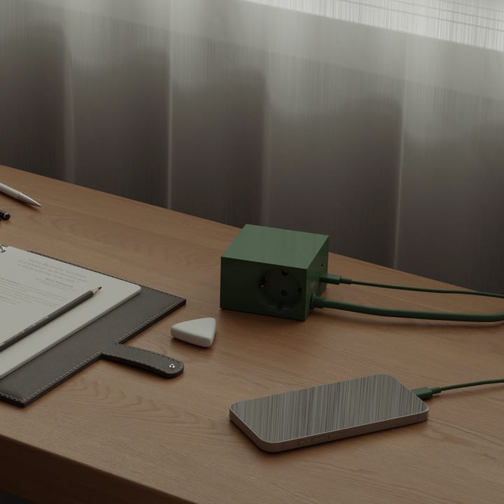 Cuboid+ πολύπριζο USB-C 30W 2 μ, Dark Green Kord