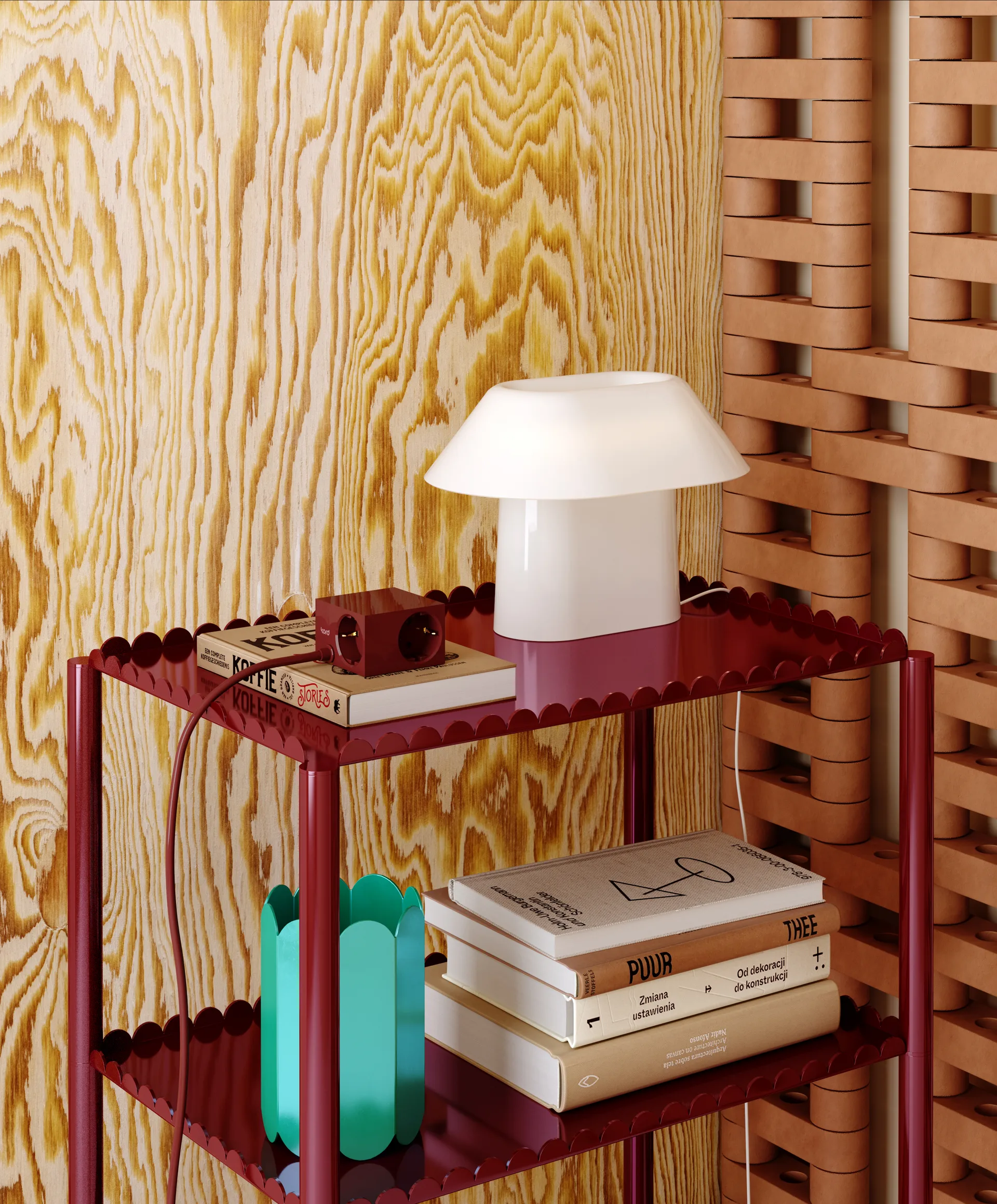 Cuboid+ πολύπριζο USB-C 30W 2 μ, Fired Brick Kord