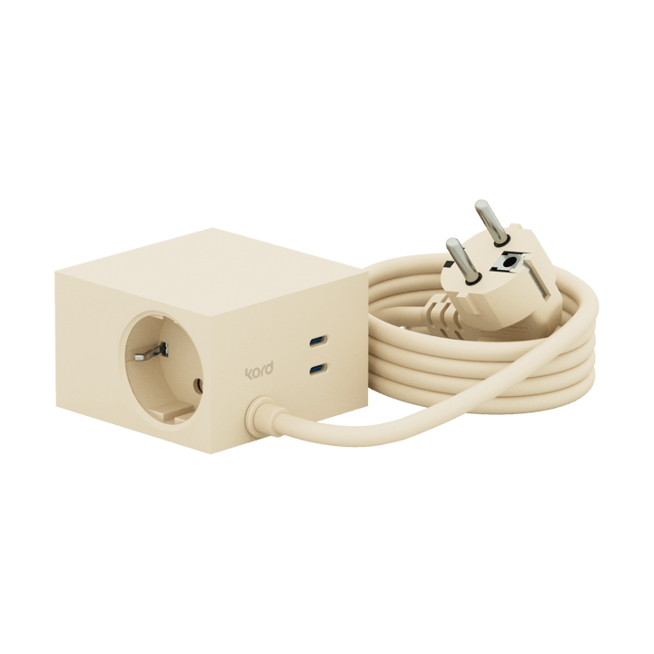 Cuboid+ πολύπριζο USB-C 30W 2 μ - Pearled Ivory - Kord