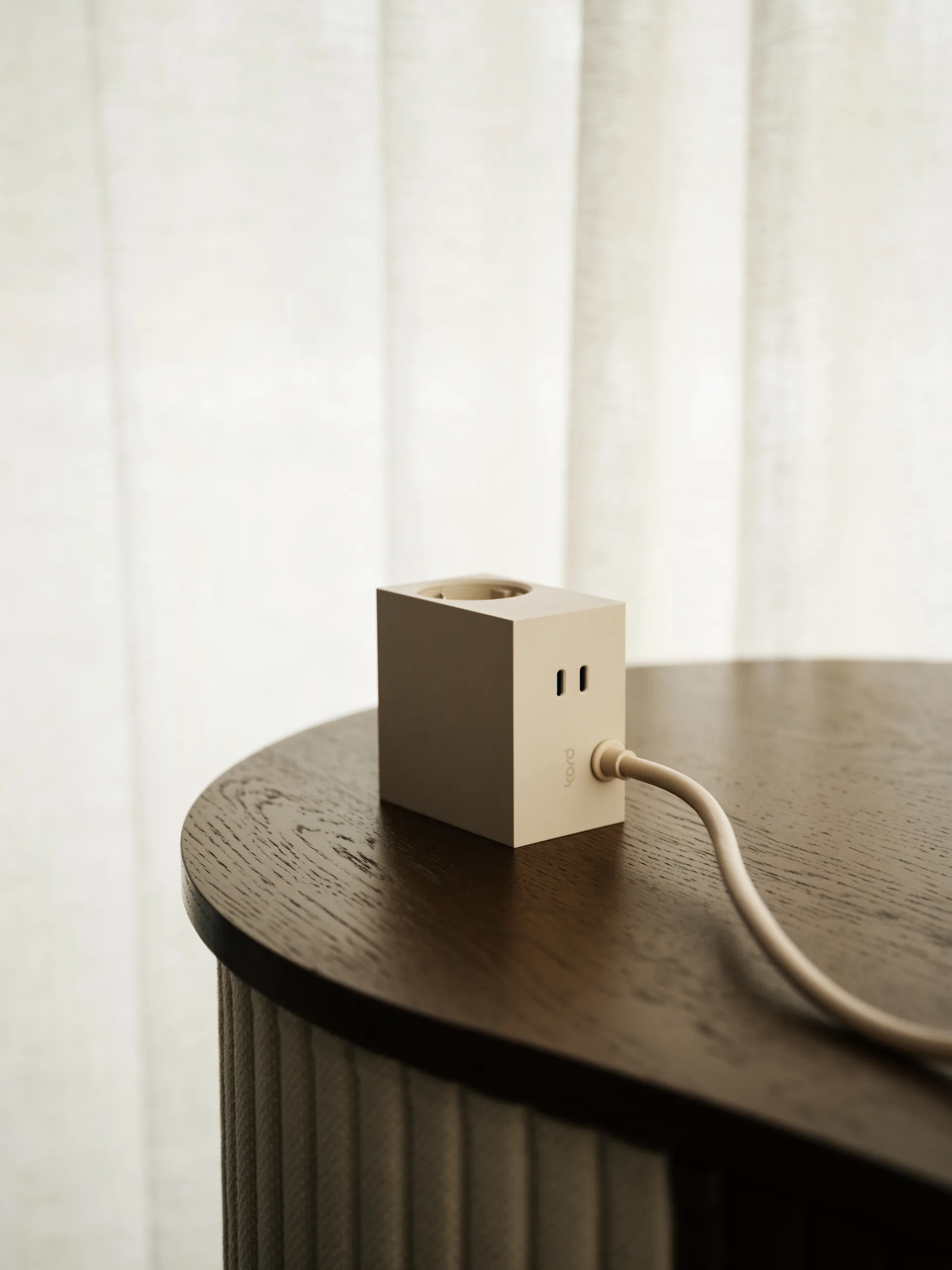 Cuboid+ πολύπριζο USB-C 30W 2 μ, Pearled Ivory Kord