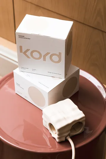 Cumulus+ case – θήκη για Cuboid πολύπριζο 2 μ - Beige - Kord