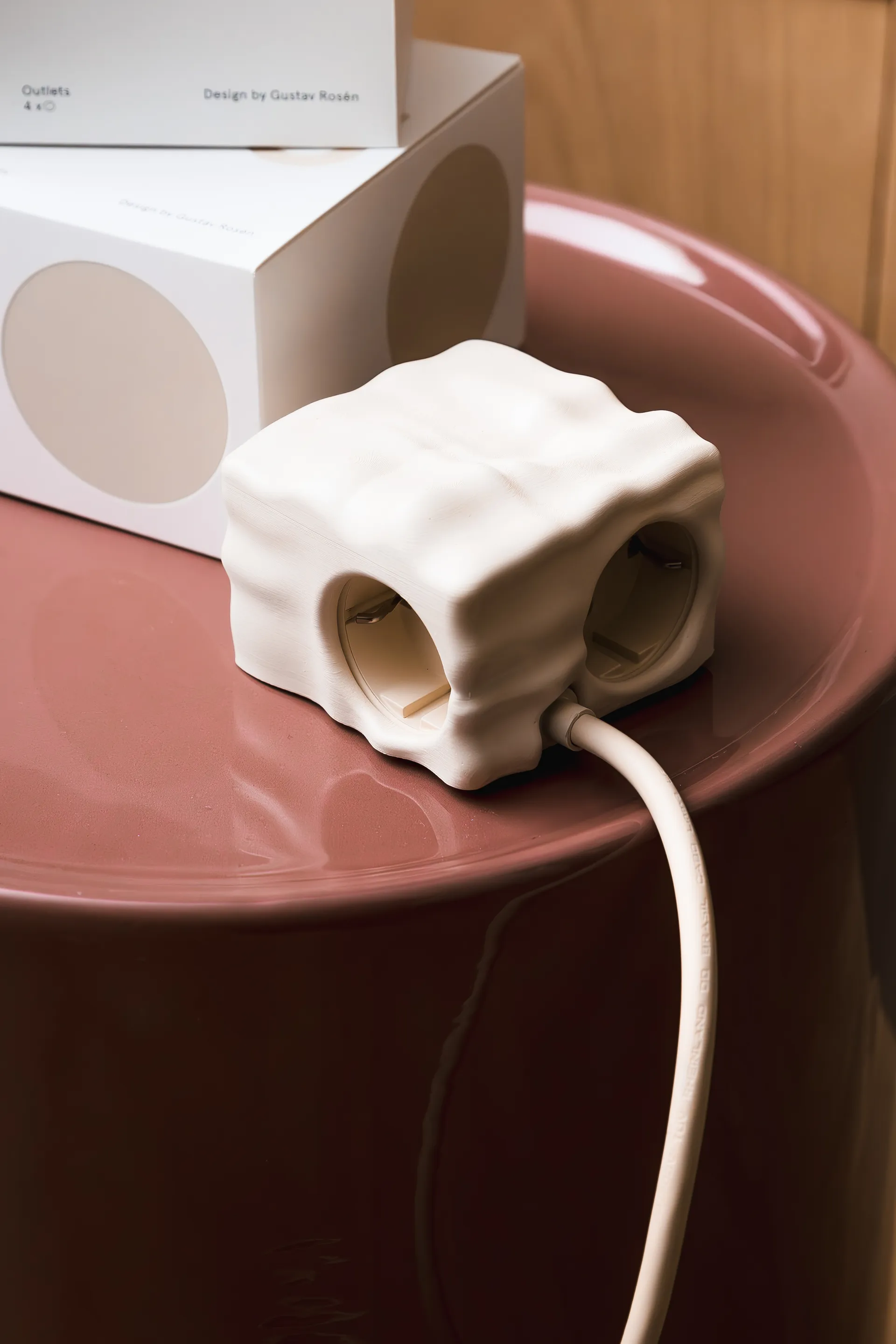 Cumulus+ case – θήκη για Cuboid πολύπριζο 2 μ, Beige Kord