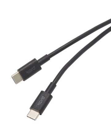 Kord USB-C σε USB-C καλώδιο 1,8 μ - Black - Kord