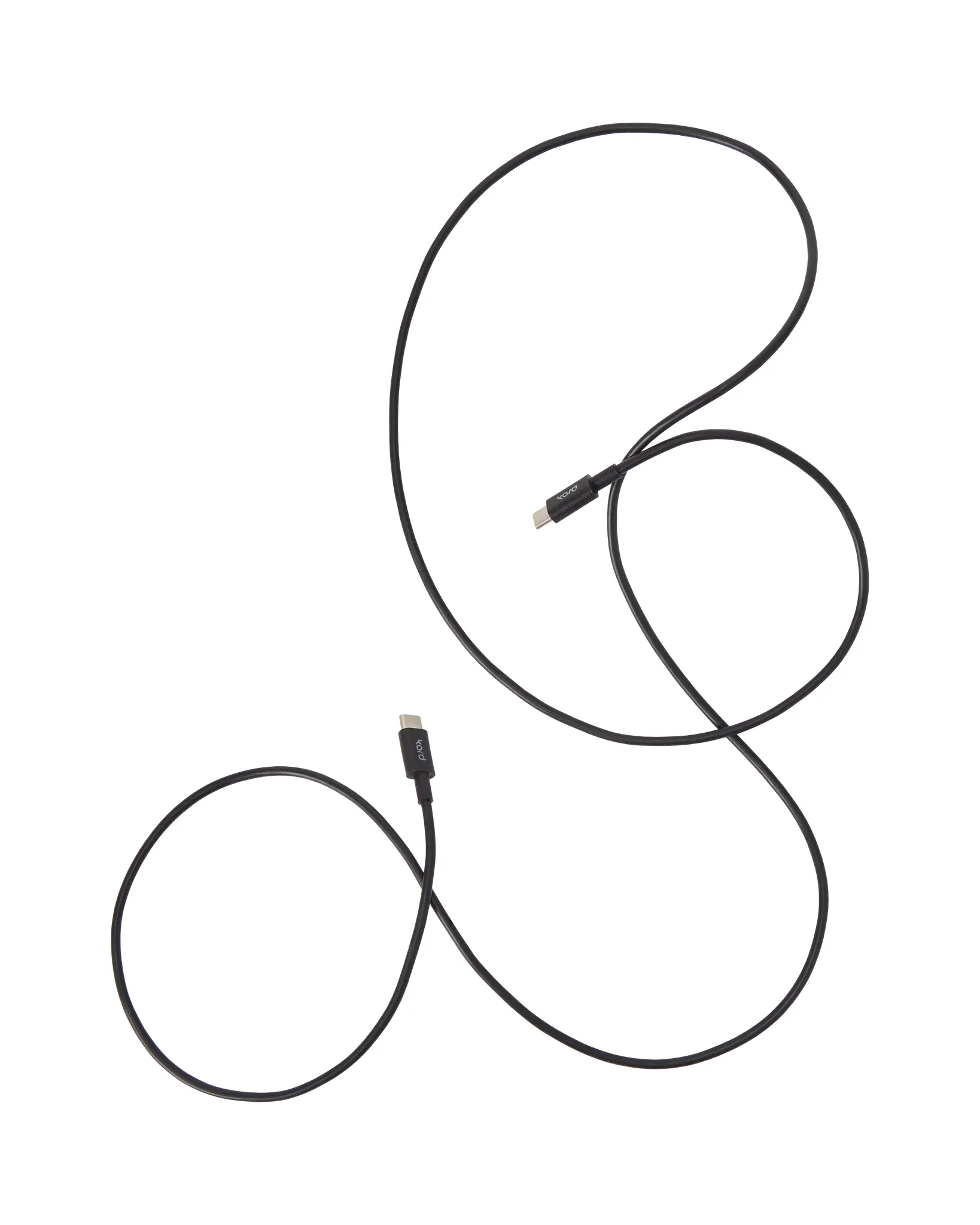 Kord USB-C σε USB-C καλώδιο 1,8 μ, Black Kord