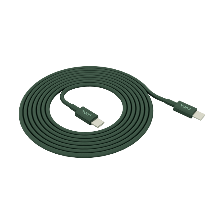 Kord USB-C σε USB-C καλώδιο 1,8 μ - Dark Green - Kord