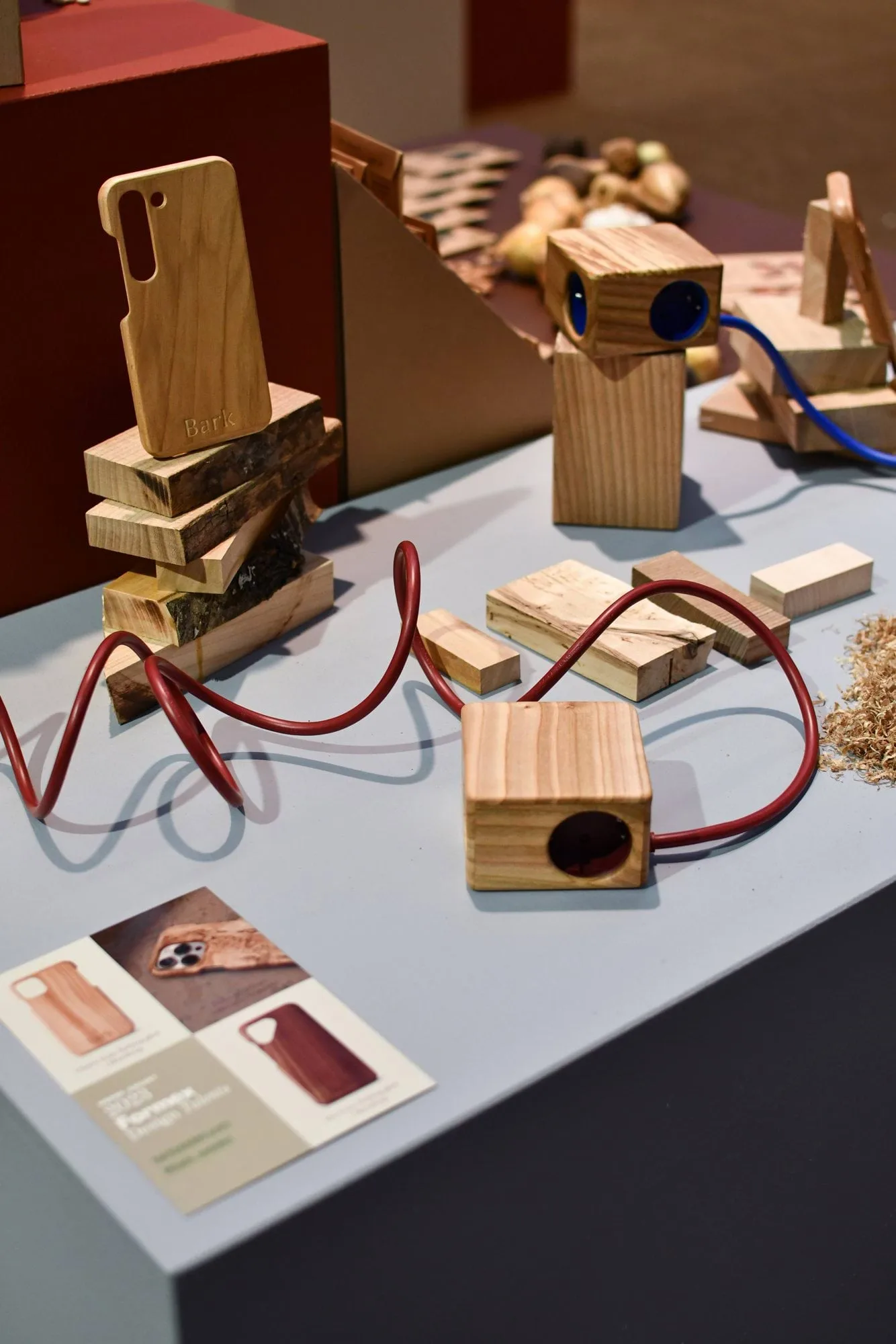 Kord x Bark woodencase-θήκη για πολύπριζο Cuboid+, Φλοιός Kord