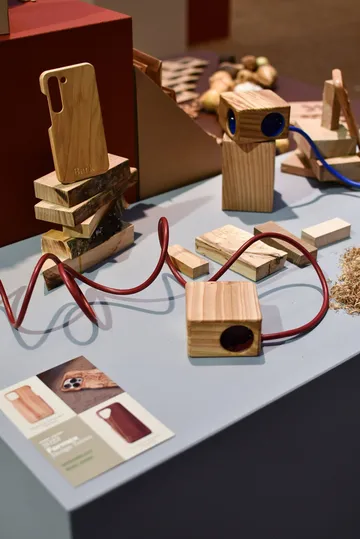 Kord x Bark woodencase-θήκη για πολύπριζο Cuboid+ - Φλοιός - Kord