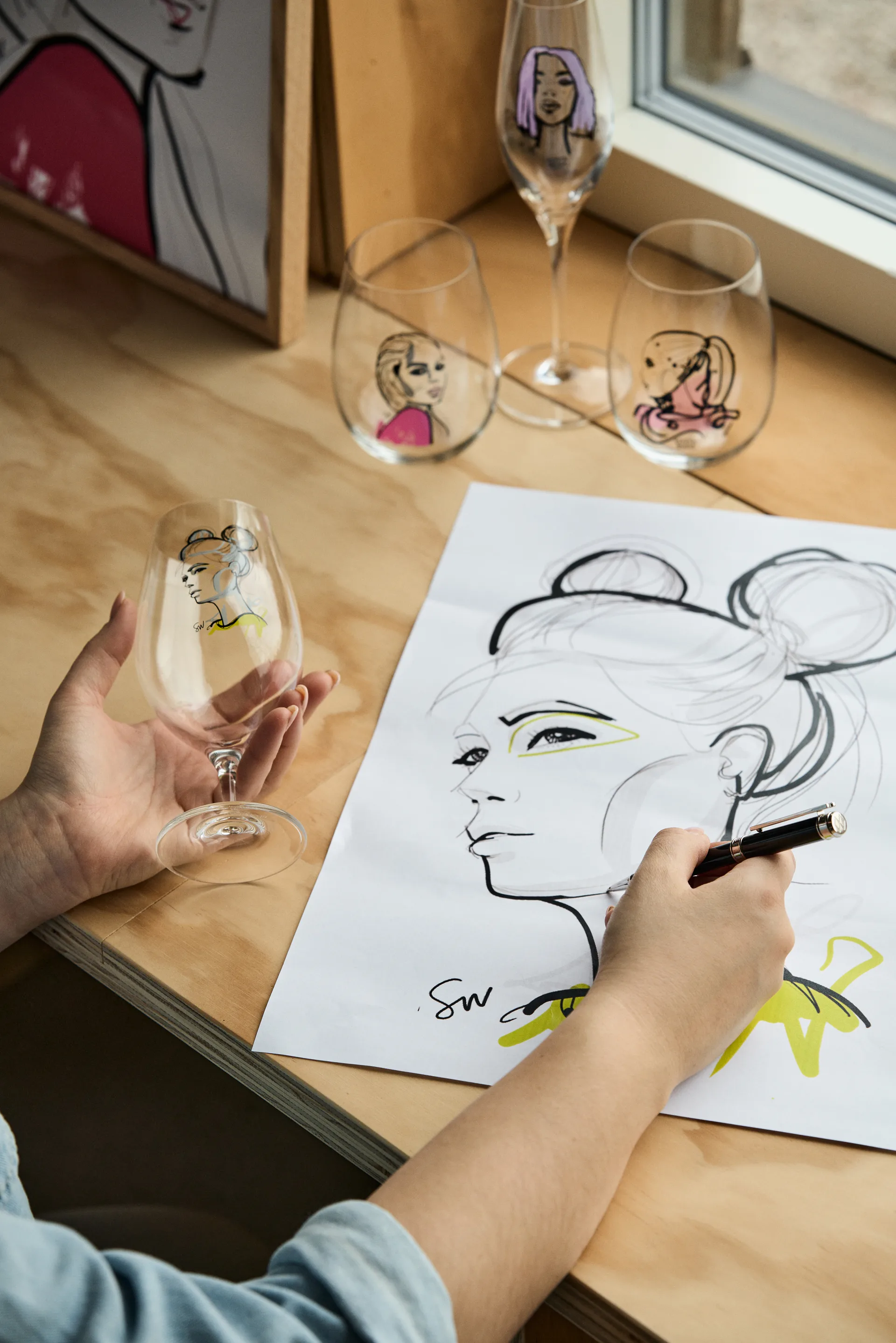 All about you ποτήρι 2 τεμάχια, love you (ροζ) Kosta Boda