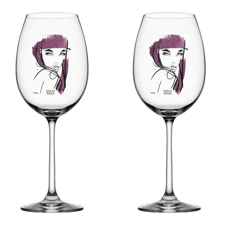 All about you ποτήρι κρασιού 2 τεμάχια - κόκκινο - Kosta Boda