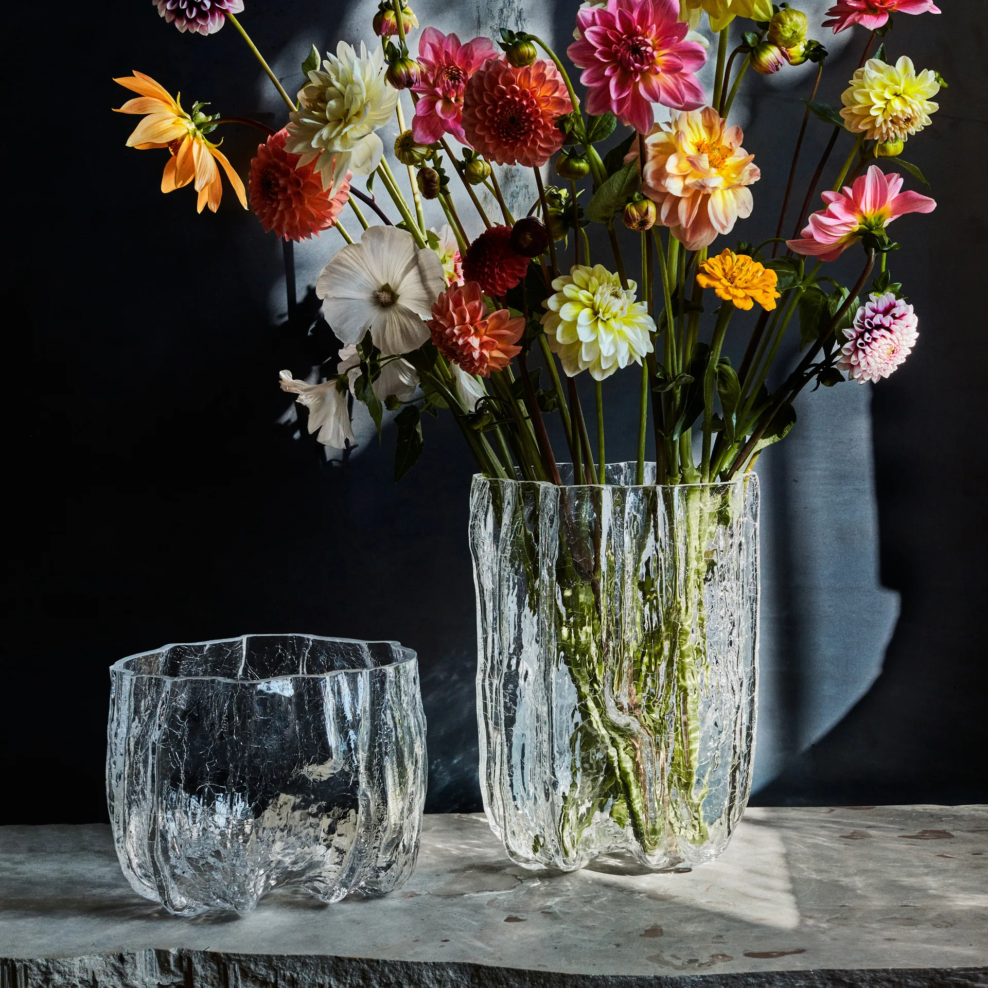 Crackle μπολ μεγάλο, διαφανές Kosta Boda