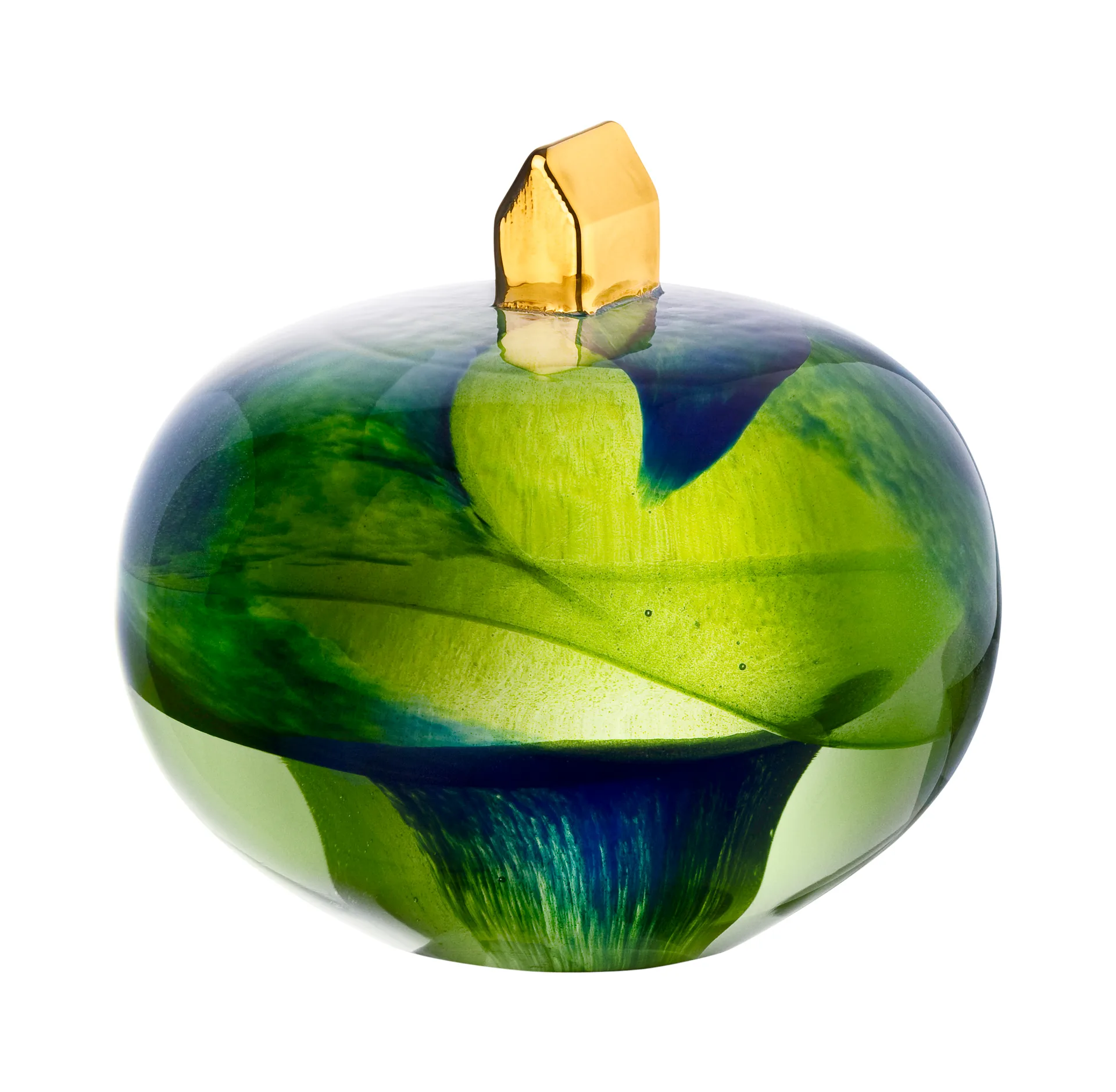 Earth γλυπτό, Πράσινο - σπίτι Kosta Boda