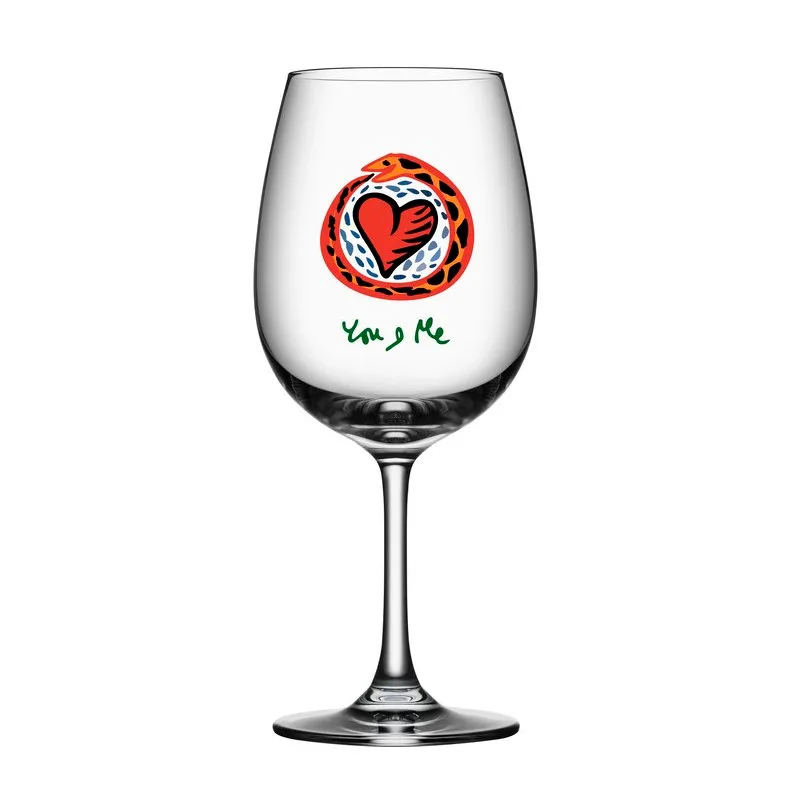 Friendship ποτήρι κρασιού 50 cl, You & me Kosta Boda