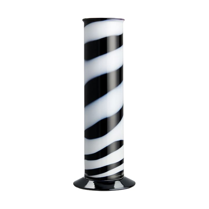 Lab cylinder βάζο 30 εκ. - Μαύρο-λευκό - Kosta Boda